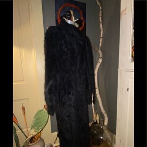 Venesha long angora sweater coat